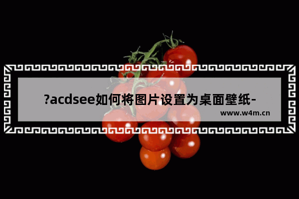 ?acdsee如何将图片设置为桌面壁纸-?acdsee将图片设置为桌面壁纸的方法