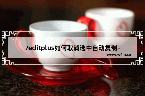 ?editplus如何取消选中自动复制-?editplus取消自动复制选中文本的方法