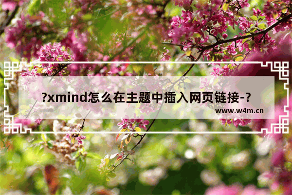 ?xmind怎么在主题中插入网页链接-?xmind在主题中插入网页链接的方法