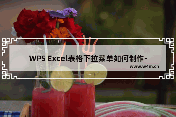 WPS Excel表格下拉菜单如何制作-WPS Excel设置下拉菜单的方法