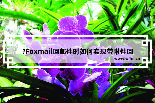 ?Foxmail回邮件时如何实现带附件回复所有人-Foxmail邮箱中带附件回复邮件的方法教程