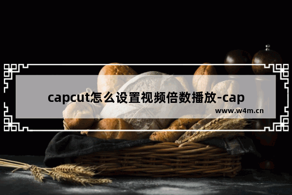 capcut怎么设置视频倍数播放-capcut国际版设置视频倍数播放的方法