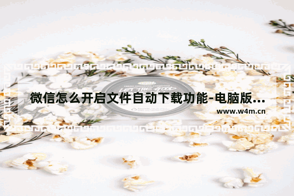 微信怎么开启文件自动下载功能-电脑版微信开启文件自动下载功能的方法