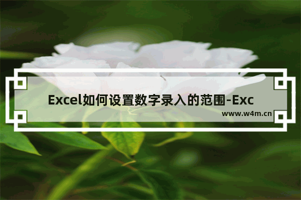 Excel如何设置数字录入的范围-Excel表格中限制数值的范围的方法教程