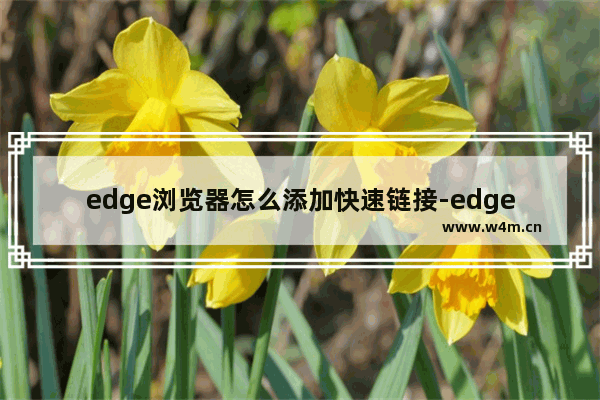 edge浏览器怎么添加快速链接-edge浏览器添加快速链接的方法