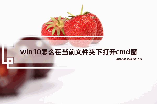 win10怎么在当前文件夹下打开cmd窗口-win10在当前文件夹下打开cmd窗口的方法