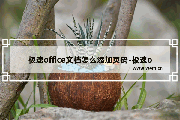 极速office文档怎么添加页码-极速office2019文档插入页码的方法