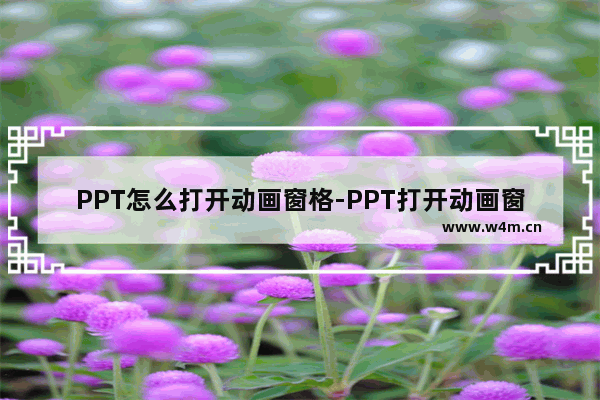 PPT怎么打开动画窗格-PPT打开动画窗格的方法