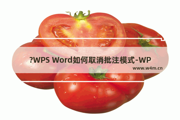 ?WPS Word如何取消批注模式-WPS文档关闭修订模式的方法教程