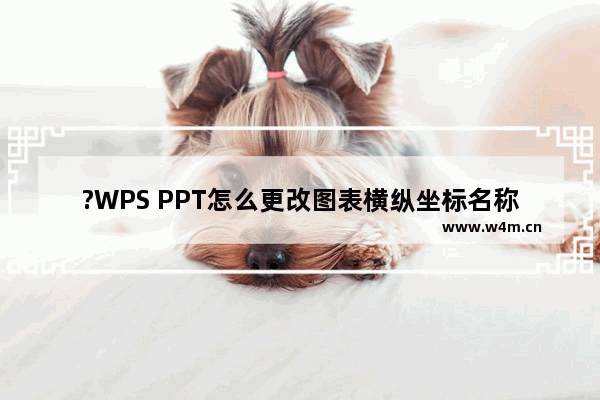 ?WPS PPT怎么更改图表横纵坐标名称-WPS演示文稿更改横纵坐标文字的方法教程