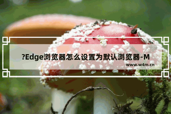 ?Edge浏览器怎么设置为默认浏览器-Microsoft edge浏览器设置为电脑的默认浏览器的方法教程