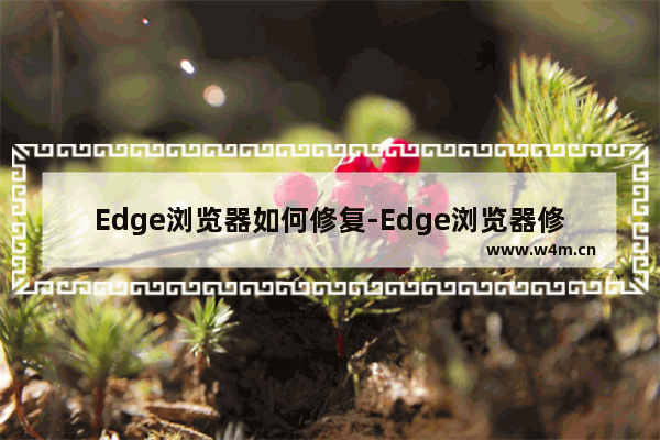 Edge浏览器如何修复-Edge浏览器修复的方法