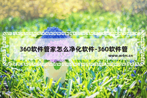 360软件管家怎么净化软件-360软件管家净化软件的方法