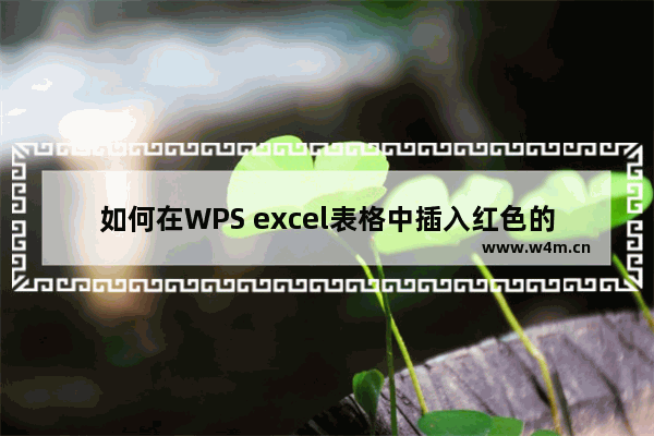 如何在WPS excel表格中插入红色的十字星-在WPS excel表格中插入红色十字星的方法