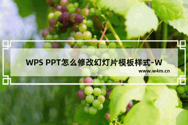 WPS PPT怎么修改幻灯片模板样式-WPS PPT更改幻灯片模板的方法