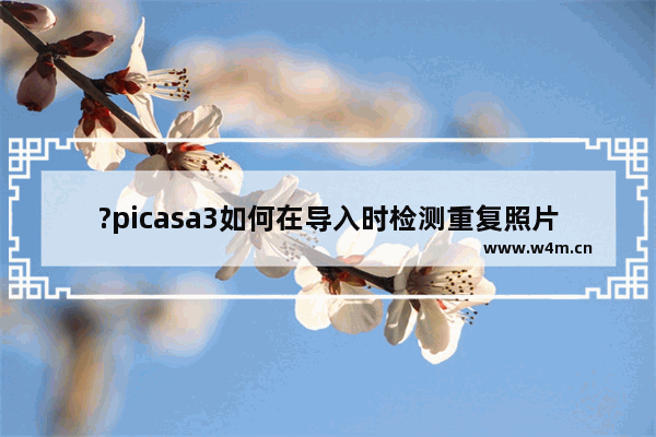 ?picasa3如何在导入时检测重复照片-?picasa3在导入时检测重复照片的教程