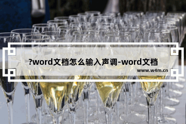 ?word文档怎么输入声调-word文档输入声调的方法