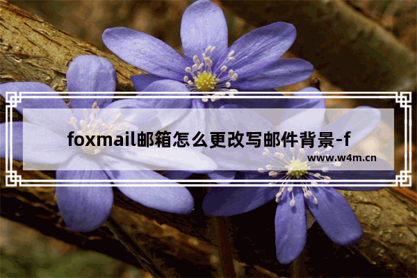 foxmail邮箱怎么更改写邮件背景-foxmail邮箱设置写邮件背景颜色的方法