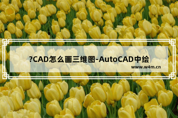 ?CAD怎么画三维图-AutoCAD中绘制三维立体图形的方法教程