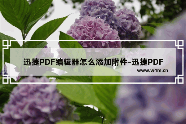 迅捷PDF编辑器怎么添加附件-迅捷PDF编辑器添加附件文件的方法