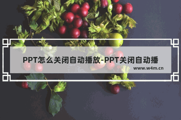 PPT怎么关闭自动播放-PPT关闭自动播放的方法