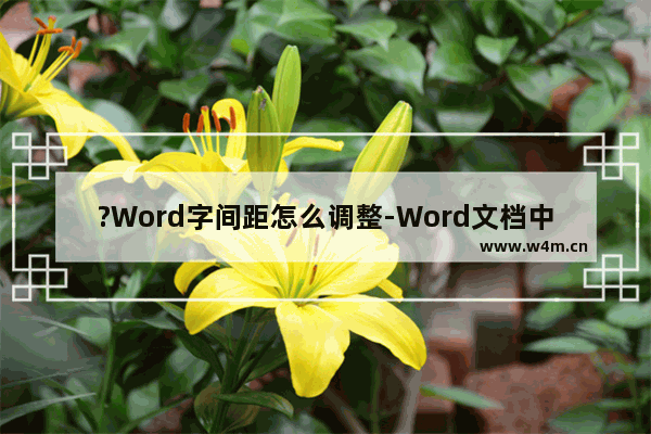 ?Word字间距怎么调整-Word文档中解决字之间空隙很大的方法教程