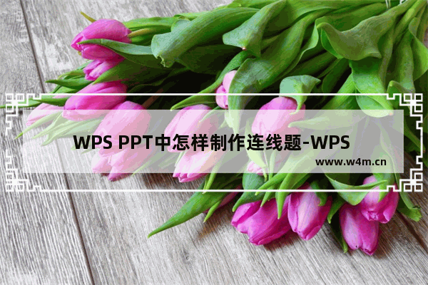 WPS PPT中怎样制作连线题-WPS PPT中制作连线题的方法