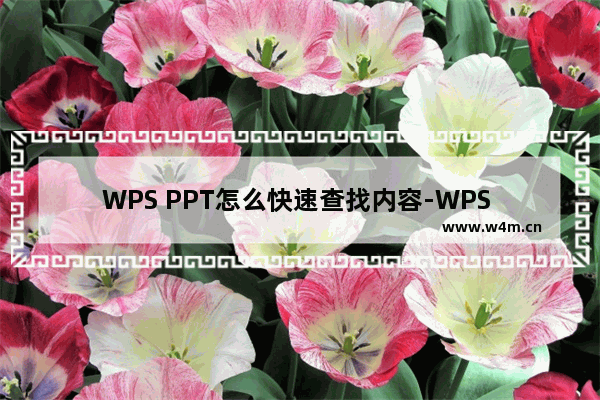 WPS PPT怎么快速查找内容-WPS PPT中快速查找和定位内容的设置方法