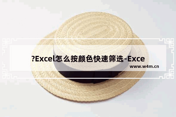 ?Excel怎么按颜色快速筛选-Excel表格中按照颜色进行筛选的方法教程