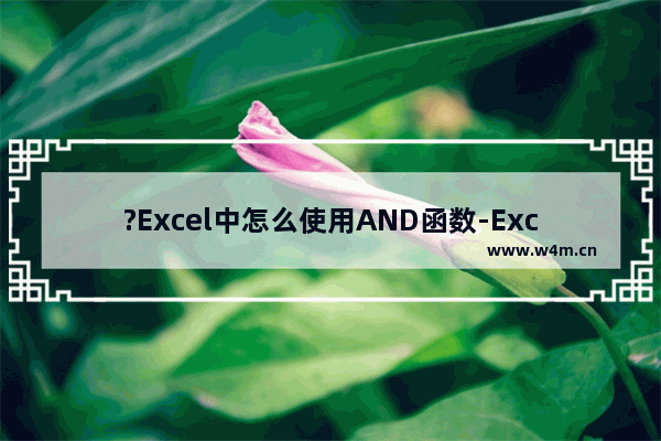 ?Excel中怎么使用AND函数-Excel表格中使用and函数的方法教程