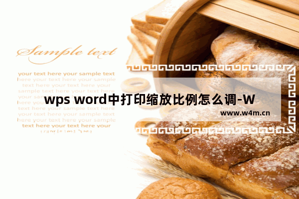 wps word中打印缩放比例怎么调-WPS Word修改打印缩放比例的方法