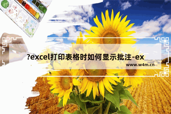 ?excel打印表格时如何显示批注-excel打印时显示批注的方法