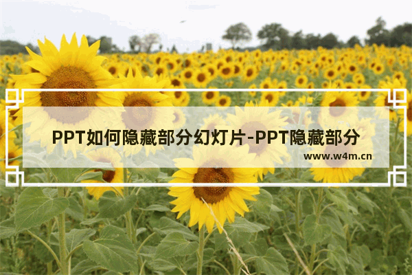 PPT如何隐藏部分幻灯片-PPT隐藏部分幻灯片的方法