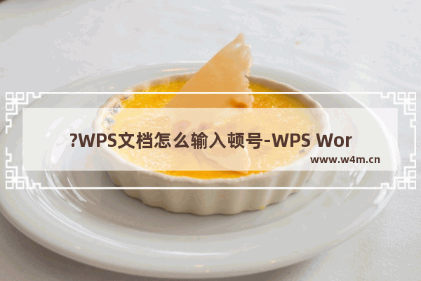 ?WPS文档怎么输入顿号-WPS Word打顿号的方法教程