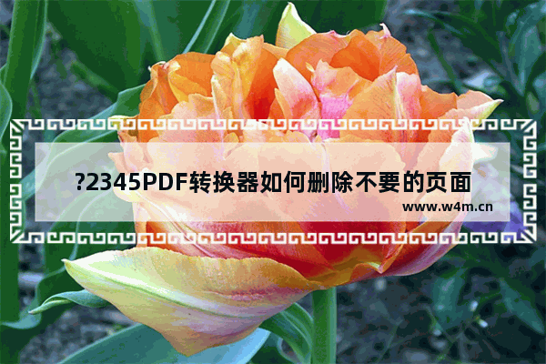 ?2345PDF转换器如何删除不要的页面-?2345PDF转换器删除PDF页面的方法