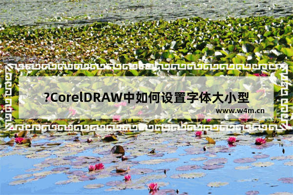 ?CorelDRAW中如何设置字体大小型号的默认值-CDR软件设置字体字号的默认值方法教程