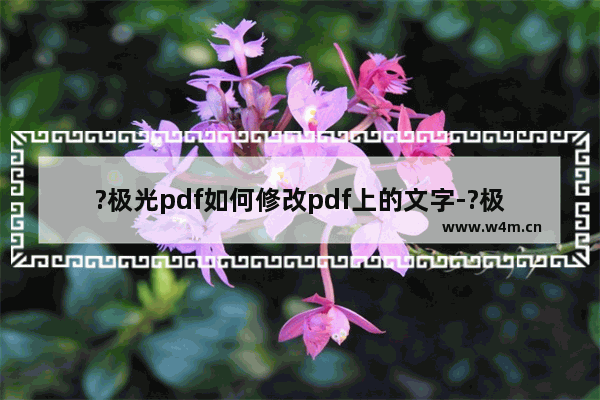 ?极光pdf如何修改pdf上的文字-?极光pdf编辑pdf文件内容的方法