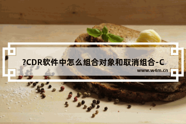 ?CDR软件中怎么组合对象和取消组合-CorelDRAW中进行组合与取消组合的方法教程