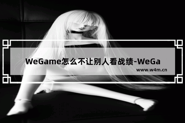 WeGame怎么不让别人看战绩-WeGame不让别人看战绩的方法