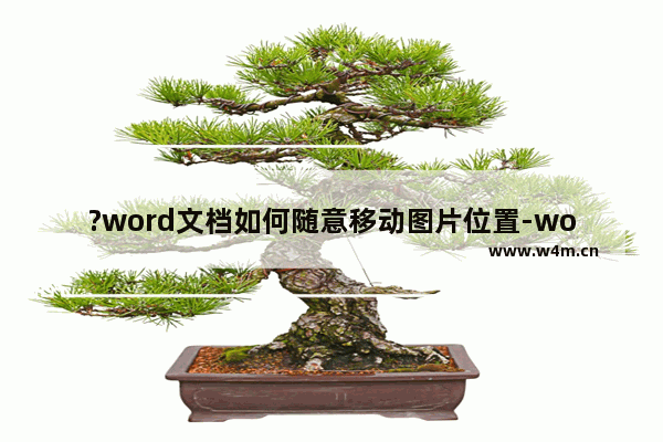 ?word文档如何随意移动图片位置-word文档设置图片自由拖动的方法