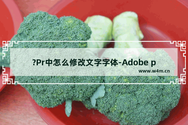 ?Pr中怎么修改文字字体-Adobe premiere中改变文字字体的方法教程