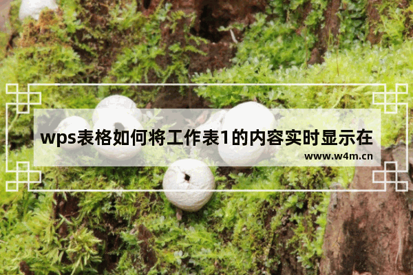 wps表格如何将工作表1的内容实时显示在工作表2上-wps将表1内容显示在表2上的方法