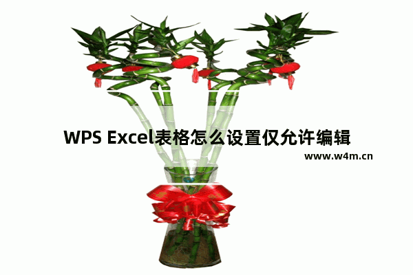 WPS Excel表格怎么设置仅允许编辑指定的单元格-WPS Excel设置仅允许编辑指定的单元格的方法