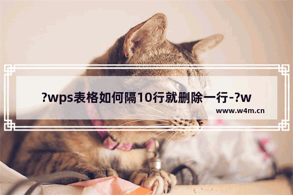 ?wps表格如何隔10行就删除一行-?wps表格每隔n行删除一行的方法