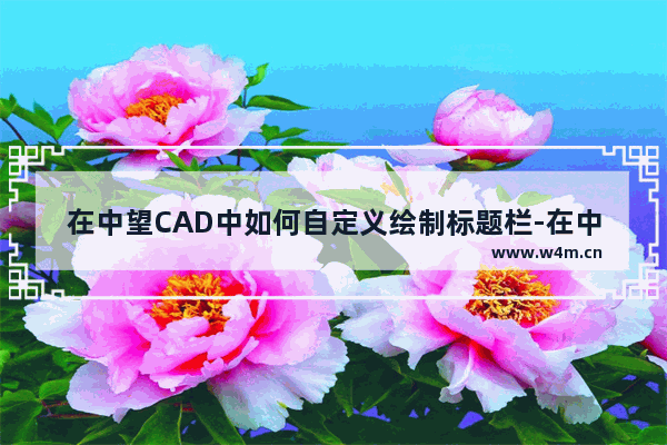 在中望CAD中如何自定义绘制标题栏-在中望CAD2023中自定义添加标题栏的方法