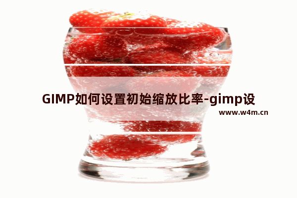 GIMP如何设置初始缩放比率-gimp设置初始缩放比率的方法