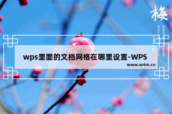 wps里面的文档网格在哪里设置-WPS Word设置文档网格的方法