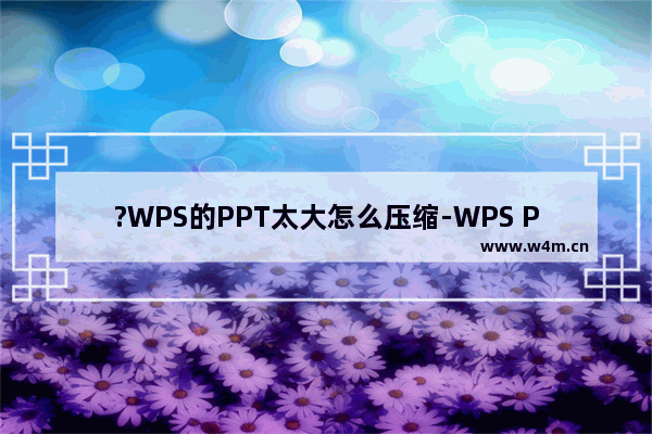 ?WPS的PPT太大怎么压缩-WPS PPT太大压缩得小一点的方法教程