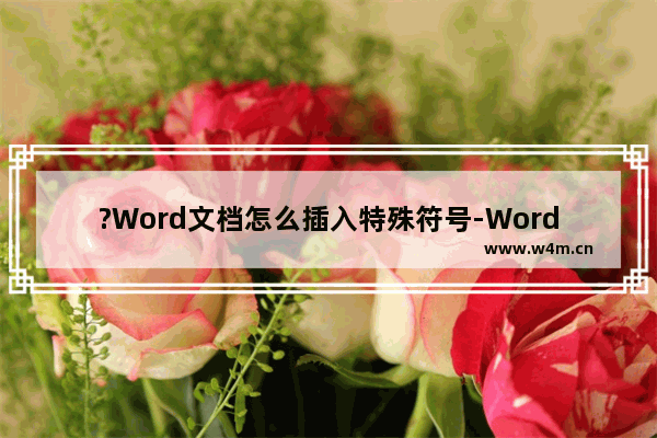 ?Word文档怎么插入特殊符号-Word添加特殊符号的方法教程