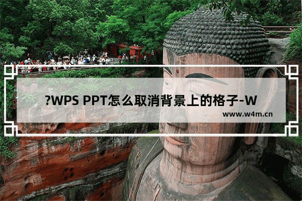 ?WPS PPT怎么取消背景上的格子-WPS演示取消显示网格线的方法教程